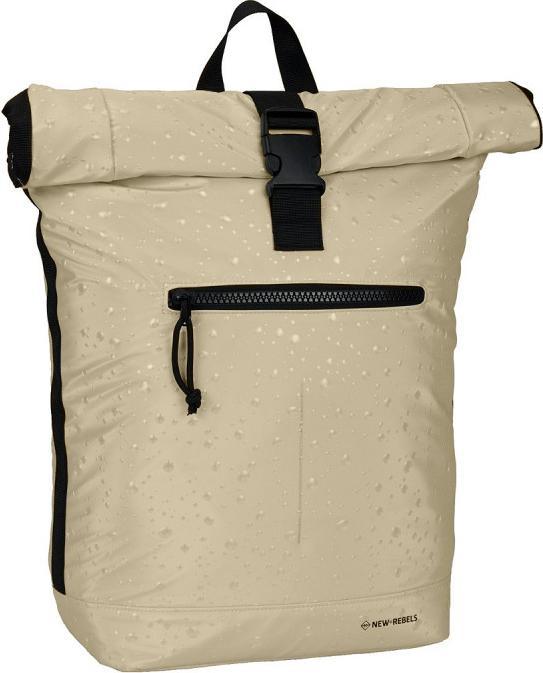 Actual product image New Rebels Droplets Rolltop Backpack 16L Beige (16 l)