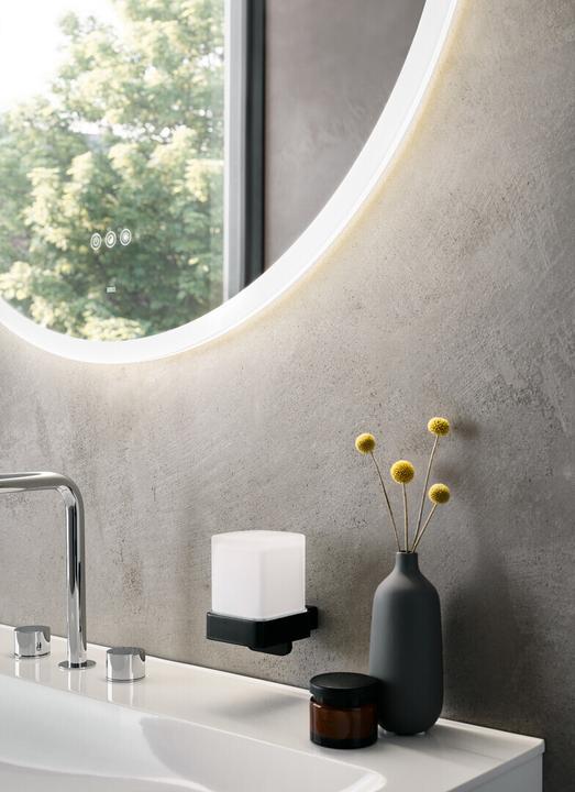 Produktbild Emco MI 310+ LED-Lichtspiegel, rund, Lichtausschnitt umlaufend, Touch-Bedienfeld, 109
