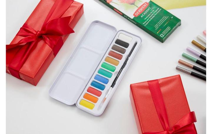 Actual product image Derwent Watercolor Watercolour Pan Set Multicolor (Multicoloured)