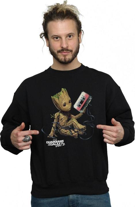 Immagine prodotto Guardians Of The Galaxy Groot Tape Felpa Uomo (4XL)