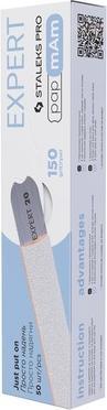 Staples File White Disposable Pads for Straight Nail File Pro Expert 22 100/150/180/240 Grit - Pack of 50