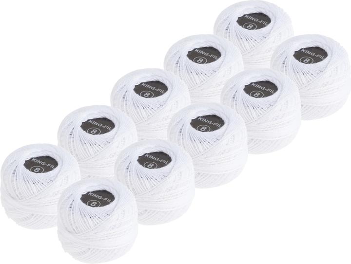 Produktbild VBS XXL Häkelgarn "Weiss", 10 Knäuel à 30 m (30 m)