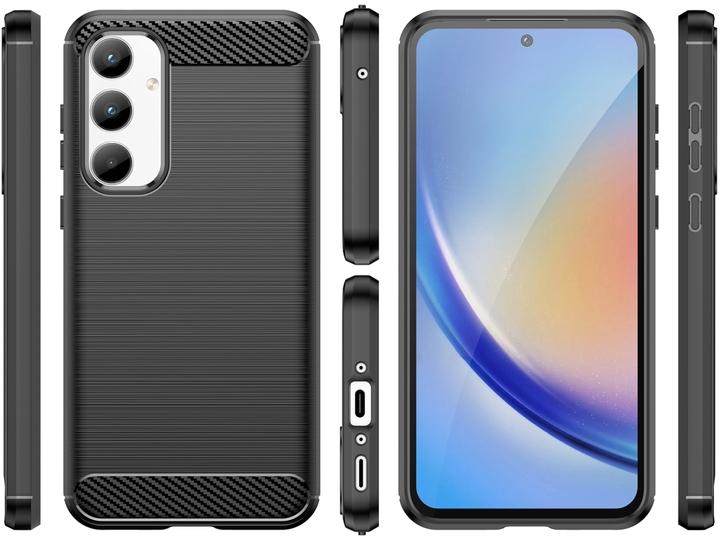 Actual product image Screenguard Carbon Brushed Soft TPU Case (Samsung Galaxy A35)