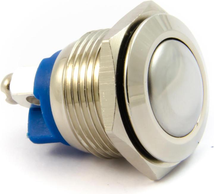 Actual product image Purecrea Flush Mount Pushbutton IP67 Stainless Steel 16mm 2P