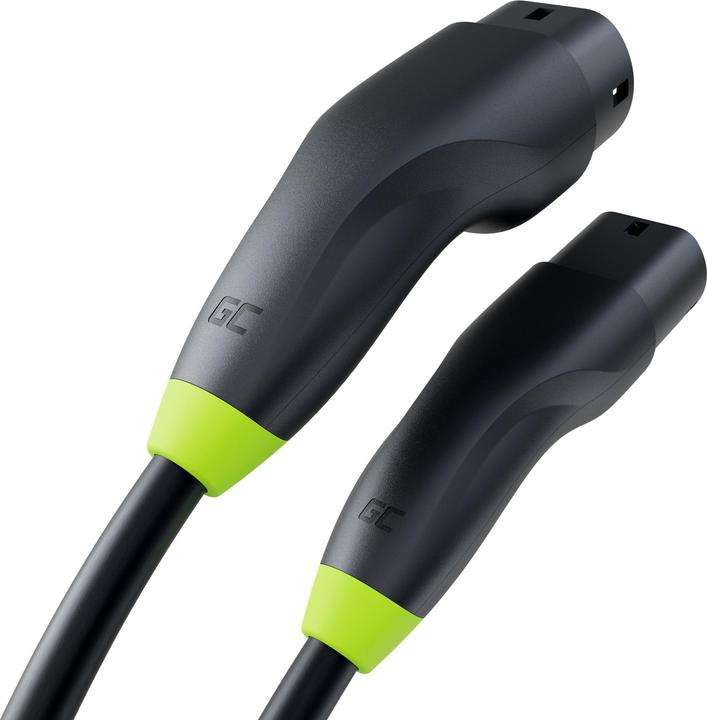 Produktbild GreenCell Kabel EV Green Cell GC Snap Type 2 11kw 5m (Typ 2, 11 kW, 16 A, 5 m)