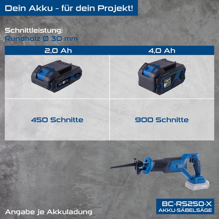 Immagine prodotto Scheppach BC-RS250-X sega alternativa a batteria (fai da te)