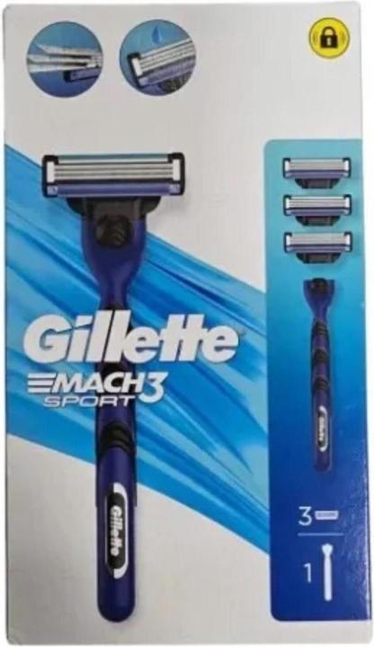 Actual product image Gillette Mach3 Sport Systemklingen 3er + Handstück