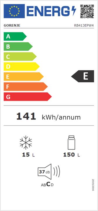 Energy Label Gorenje RB413EPW4 (165 l)