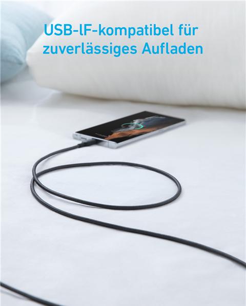 Produktbild Anker USB A – USB C (1.80 m, USB 2.0)