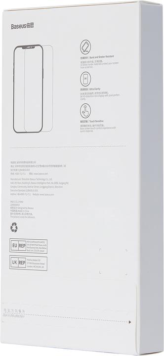 Immagine prodotto Baseus Pellicola EasyStick in vetro temperato Tuttovetro iP14 (Confezione da 2) (2 Pezzo/i, Apple iPhone 13 Pro Max, Apple iPhone 14 Plus)