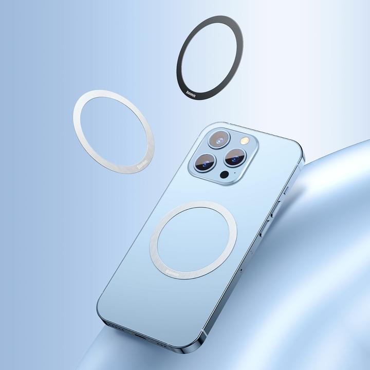 Actual product image Baseus Halo Series Magnetic Metal Ring2pcs/packBlack