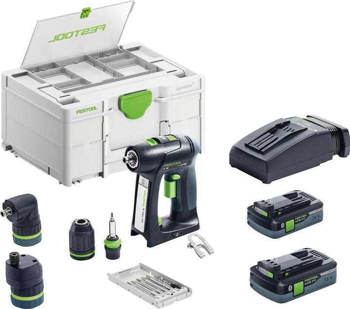 Produktbild Festool Akku-Bohrschrauber C 18 HPC 4,0 I-Set (Akkubetrieb)