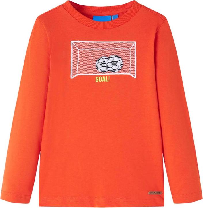 VidaXL Kinder-Langarmshirt Hellorange 104,Material: 100 (104)