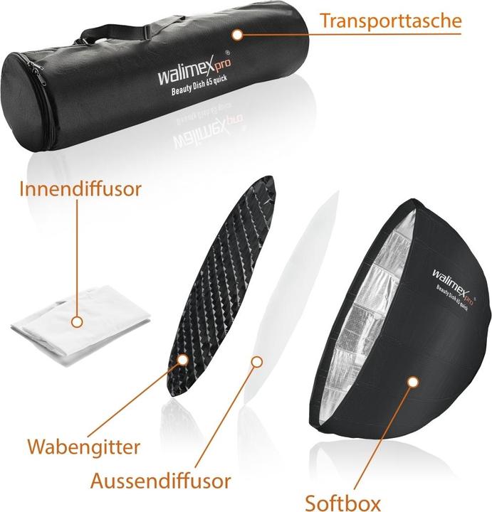 Actual product image Walimex pro pro Studio Line Beauty Dish QA65 (Beauty dish, 65 cm)