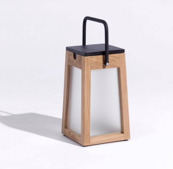 Produktbild Les Jardins Tecka Solarlaterne Teck 300 lumens (15 x 15 x 25 cm, 1 x)