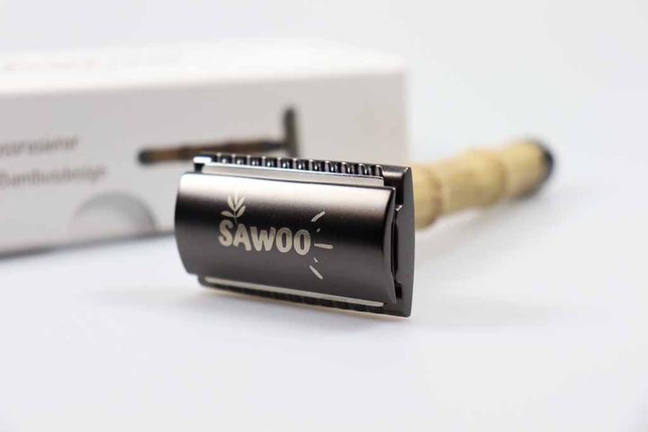 Immagine prodotto Sawoo Rasoio di bambù in ottone e legno di bambù con 10 lamette incluse