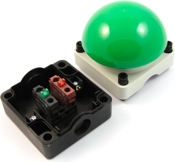 Actual product image Purecrea Buzzer button green
