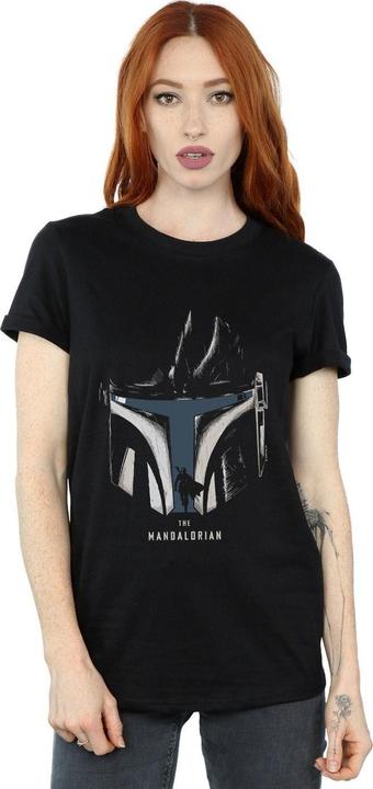 Produktbild Star Wars The Mandalorian Helmet Silhouette TShirt (5XL)