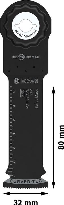 Actual product image Bosch Professional Zubehör PRO MAII 32 APB blade for multifunction tools, 32 x 80 mm