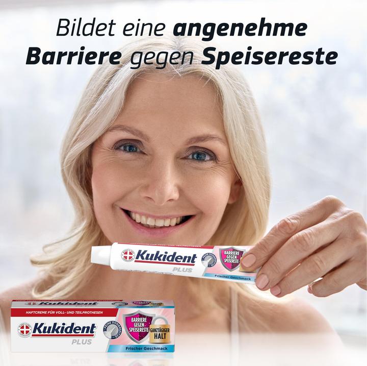 Immagine prodotto Kukident Plus Barriere gegen Speisereste-Frischer Geschmack 40G Haftcreme