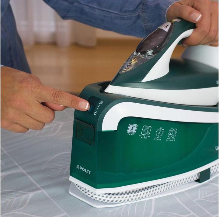 Image du produit Polti VE30.20 ferro da stiro a caldaia 2200 W 1,6 L Ceramica Verde, Bianco (2200 W, 240 g/min)