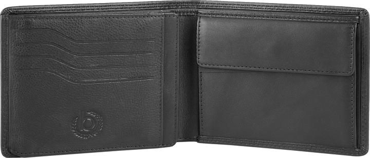 Actual product image Bugatti Simbiosi billfold with flap, noir