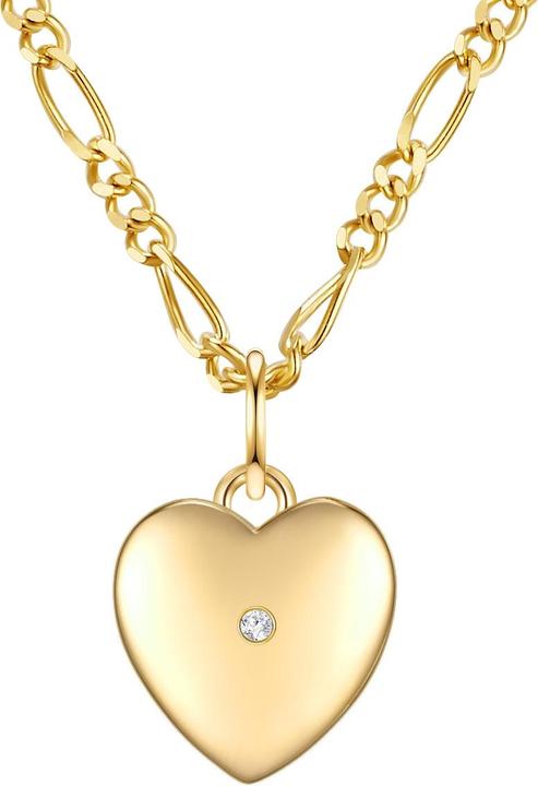 Immagine prodotto Lulu & Jane Catena in argento con diamanti e oro giallo da 42,0 cm + 5,0 cm di estensione - 33484 (Argento, 42 - 47 cm)
