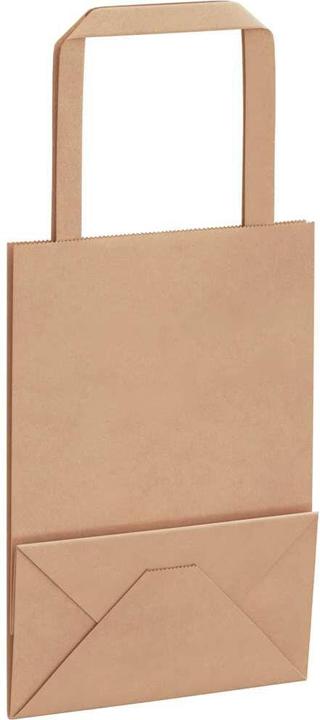 Produktbild VidaXL Kraftpapiertüten 50 Stk. mit Henkel Braun 15x8x21 cm Papiertüte (Geschenktüte, 50 x)