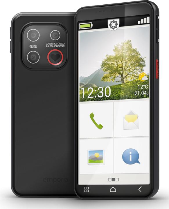 Actual product image Emporia ME7 (128 GB, Black, 5.45", Single SIM, 13 Mpx, 4G)