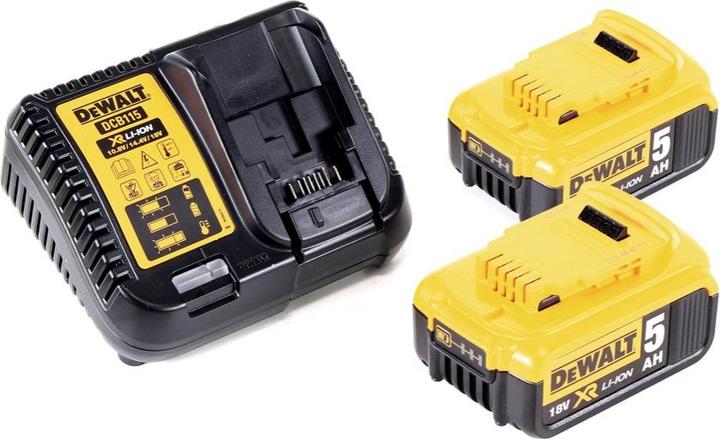 Productafbeelding DeWalt DCH 133 P2 Accu combihamer 18V 2,6J SDS plus Brushless + 2x accu 5,0Ah + lader + TSTAK (Oplaadbare batterij)