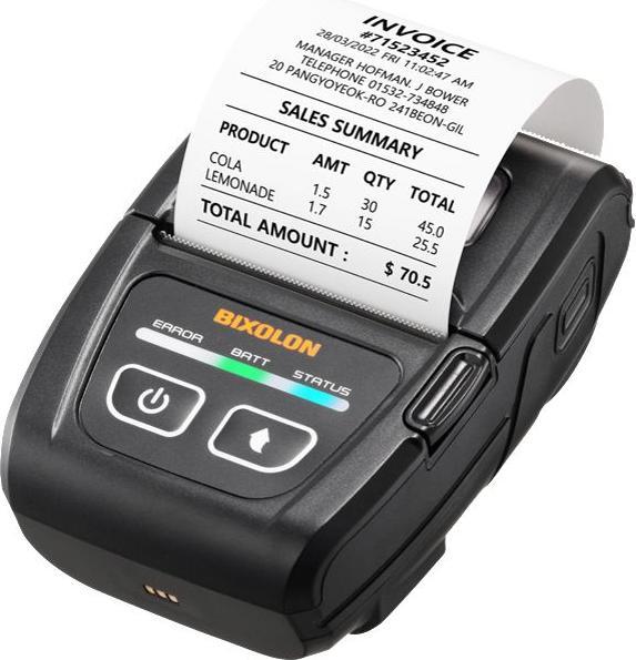Actual product image Bixolon SPP-C200 2-IN MOBILE RECEIPT PR (Bluetooth, USB 2.0)