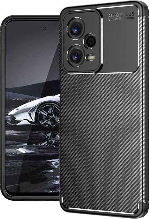 Produktbild Screenguard Xiaomi Redmi Note 12 Pro 5G Hülle Carbon Design TPU Case (Xiaomi Redmi Note 12 Pro 5G)