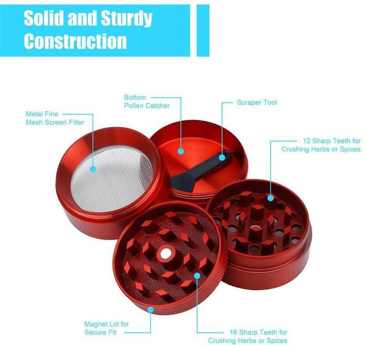Actual product image Intirilife 4-piece Kitchen Grinder (Various spices)
