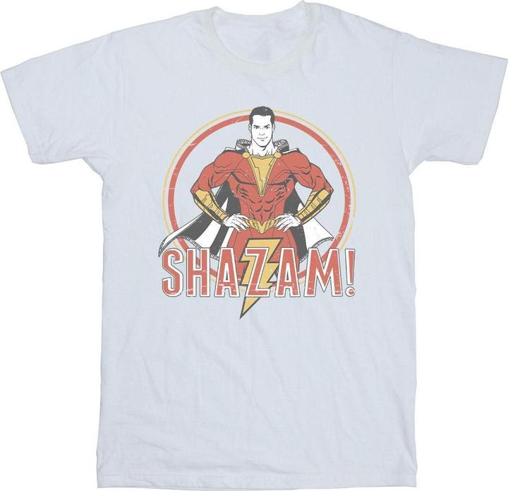 Immagine prodotto Shazam Retro Circle Distressed Maglietta Uomo (4XL)