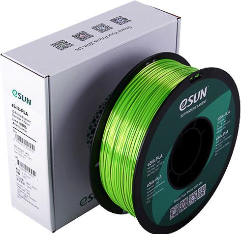 Produktbild eSUN EPLA-SILK 1,75mm LIME 1kg 3D FILAMENT (PLA, 1.75 mm, 1000 g, Grün)