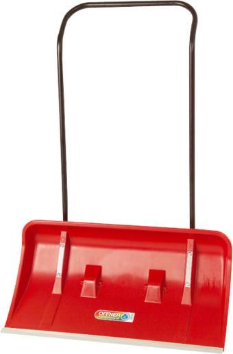 Offner Chasse-neige plastique 80x43 cm avec 2 roule. et bord en alu
