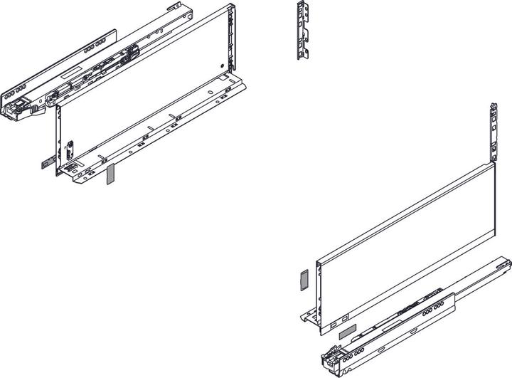 Blum Front drawer complete set Legrabox pure C, 70 kg