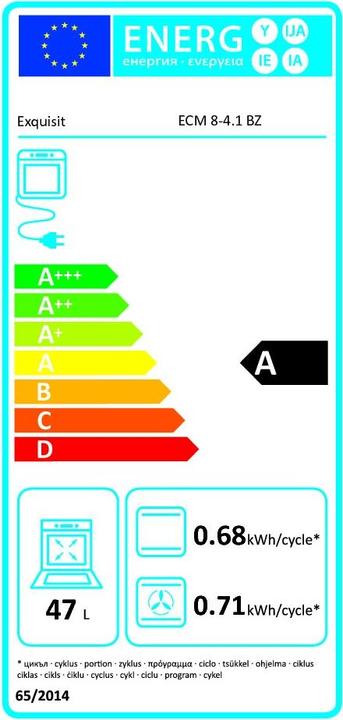 Energy Label Exquisit ECM8-4BZ