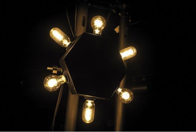 Actual product image Showtec Edison Star E6 DMX LED dimmer with 6 x E27 Socket (LED)