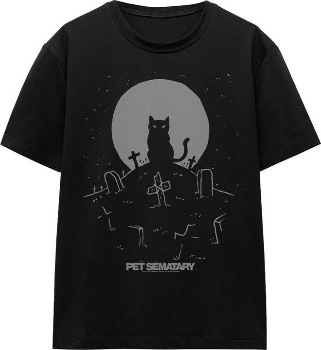 Pet Sematary Cat With Tombstones TShirt (XL)