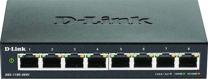 Actual product image D-Link DGS-1100-08V2/E (8 Ports)