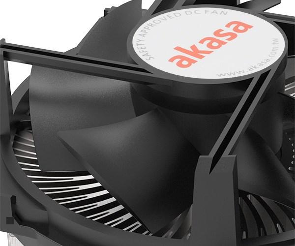 Actual product image Akasa Copper Core Cooler for Intel LGA1700 up to 125W TDP. pushpin (63.20 mm)