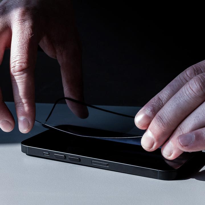 Produktbild Crong 7D Nano Flexible Glass - Niepękające szkło hybrydowe 9H na cały ekran iPhone 13 mini (1 Stück, Apple iPhone 13 mini)