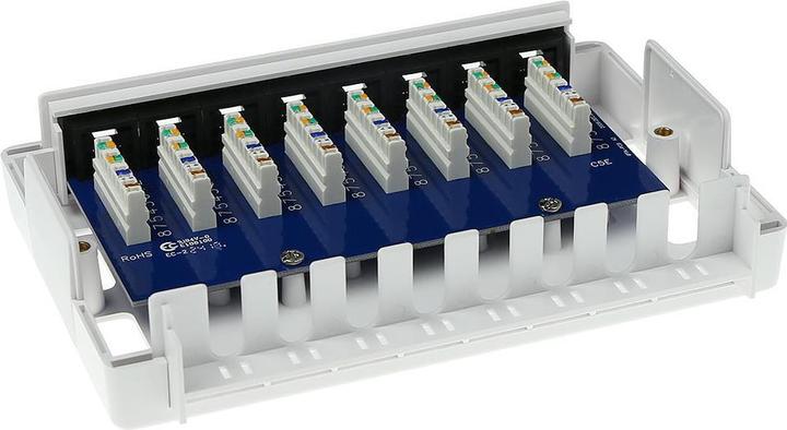 Immagine prodotto Scatola montata a superficie non schermata a 8 porte CAT5E. Tipo: CAT5E Mountbox c5e 8 prt non