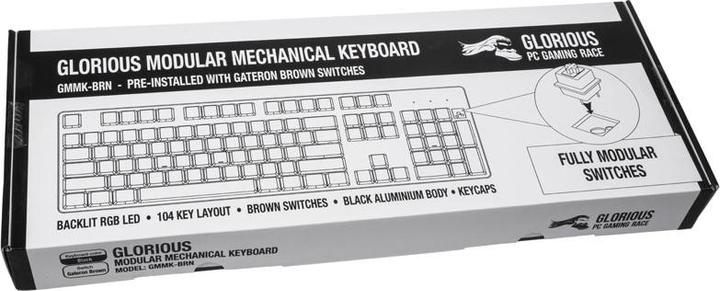 Produktbild Glorious PC Gaming Race GMMK-BRN-V2 in voller Grösse, ANSI US-Standards, Gateron Brown Switch (US, Kabelgebunden)