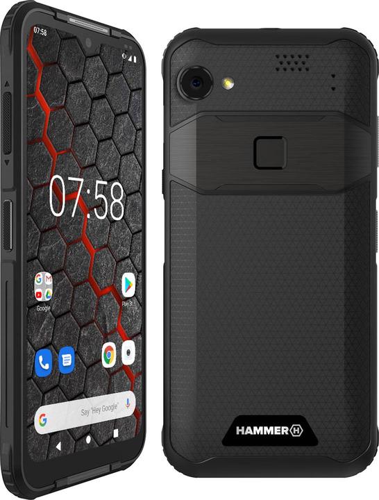 Myphone HAMMER Blade 3 (6.2 inch) Dual SIM Android 10.0 USB Type-C (64 GB, Black, 6.20", SIM + eSIM, 48 Mpx, 4G)