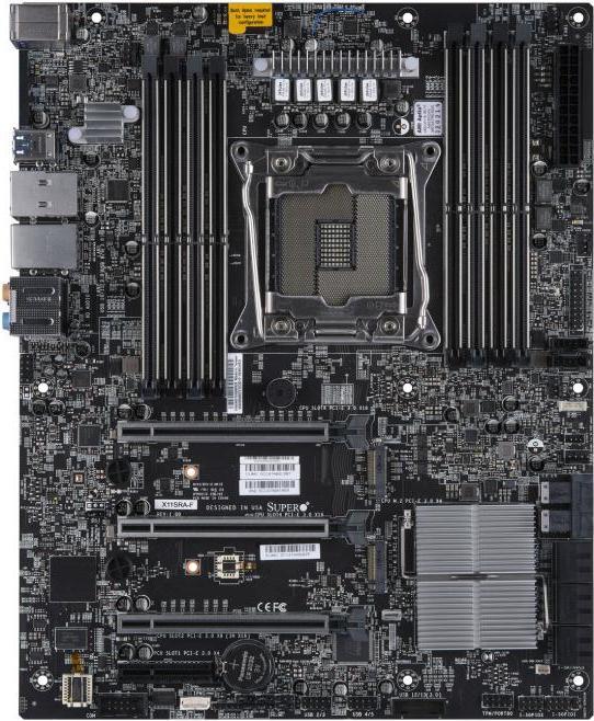 Actual product image Supermicro X11SRA motherboard (LGA 2066, Intel C422, ATX)