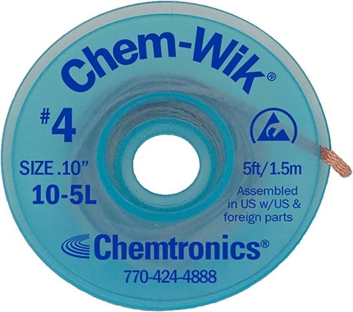 Produktbild ChemWik Kordelzug Entlöt 2.54 mm 1.50 m (Entlötlitze)