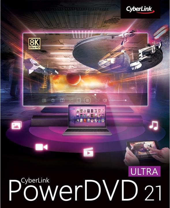 Produktbild CyberLink PowerDVD 21 Ultra (1 User, 1 Geräte/User, unbegrenzt)