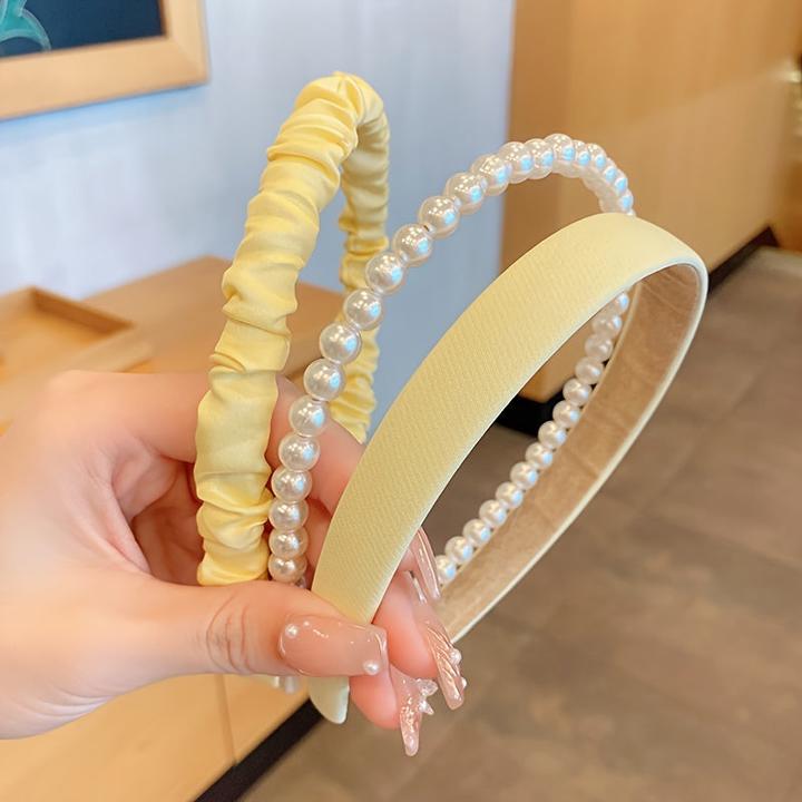 Immagine prodotto Activity Board 3pcs gemischten Stil Haarband frisch neu, Perle Stirnband